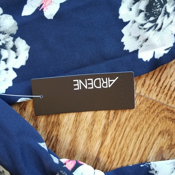 (M) NWT Ardene Floral Print Cold Shoulder Dress Summer Bohemian Indie Vacation - Picture 8 of 13